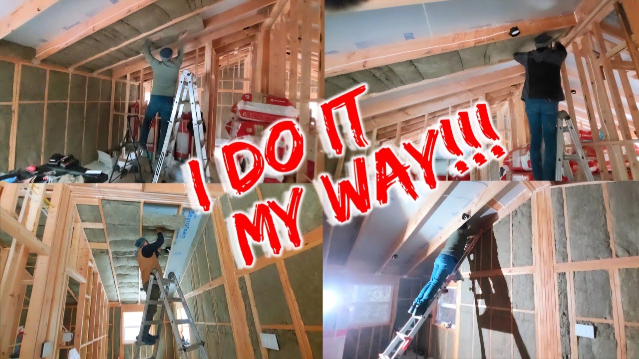 UNVENTED CATHEDRAL CEILING CUSTOM INSULATION | I DID IT MY WAY