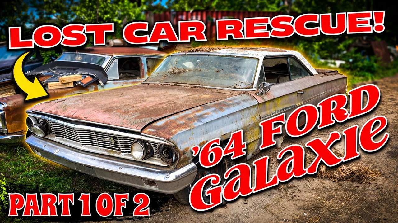 LOST CAR RESCUE! 1964 Galaxie 500! Sat for Many years.. Will it run?? Part #1