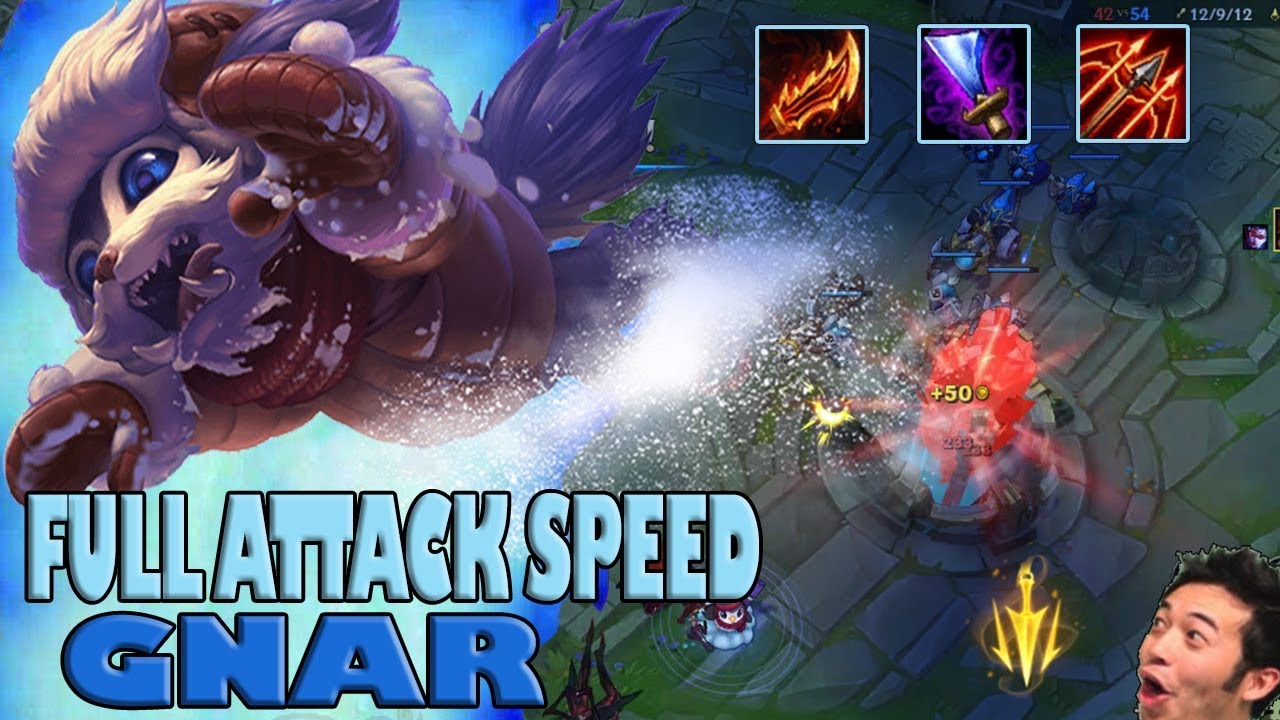 FULL ATTACK SPEED GNAR TOP - NEW META BUILD  - LEAGUE OF LEGEND