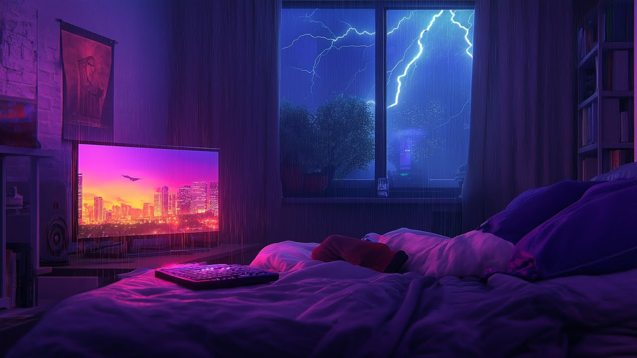 Synthwave of Try Sleepin With A Broken Heart