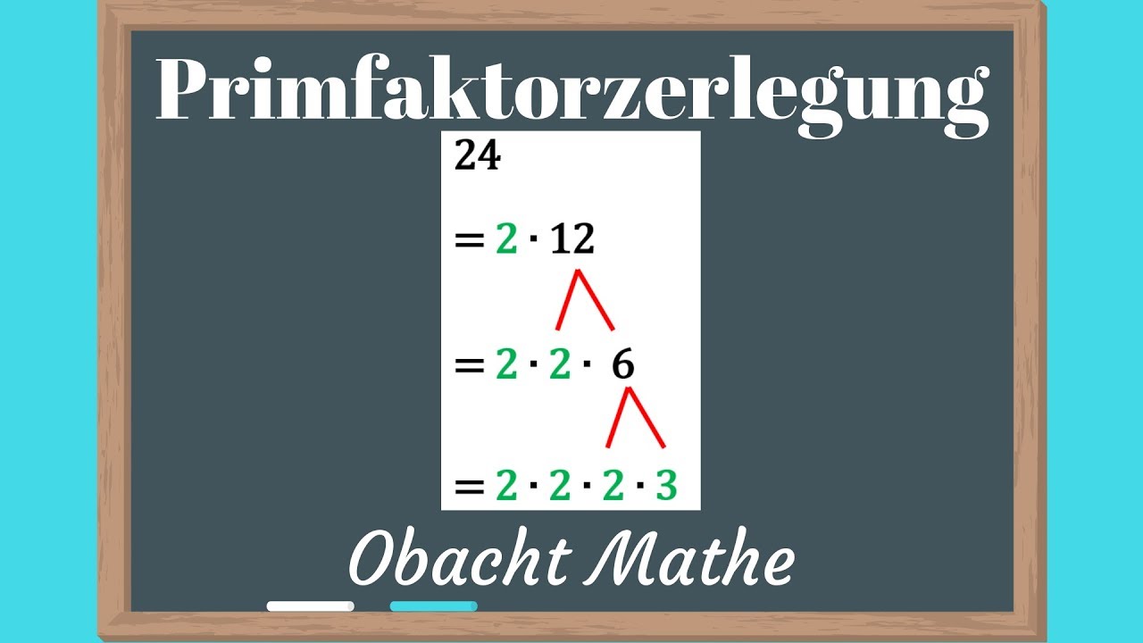 PRIMFAKTORZERLEGUNG : Wie zerlegt man eine Zahl in Primfaktoren | schnell & einfach erklärt