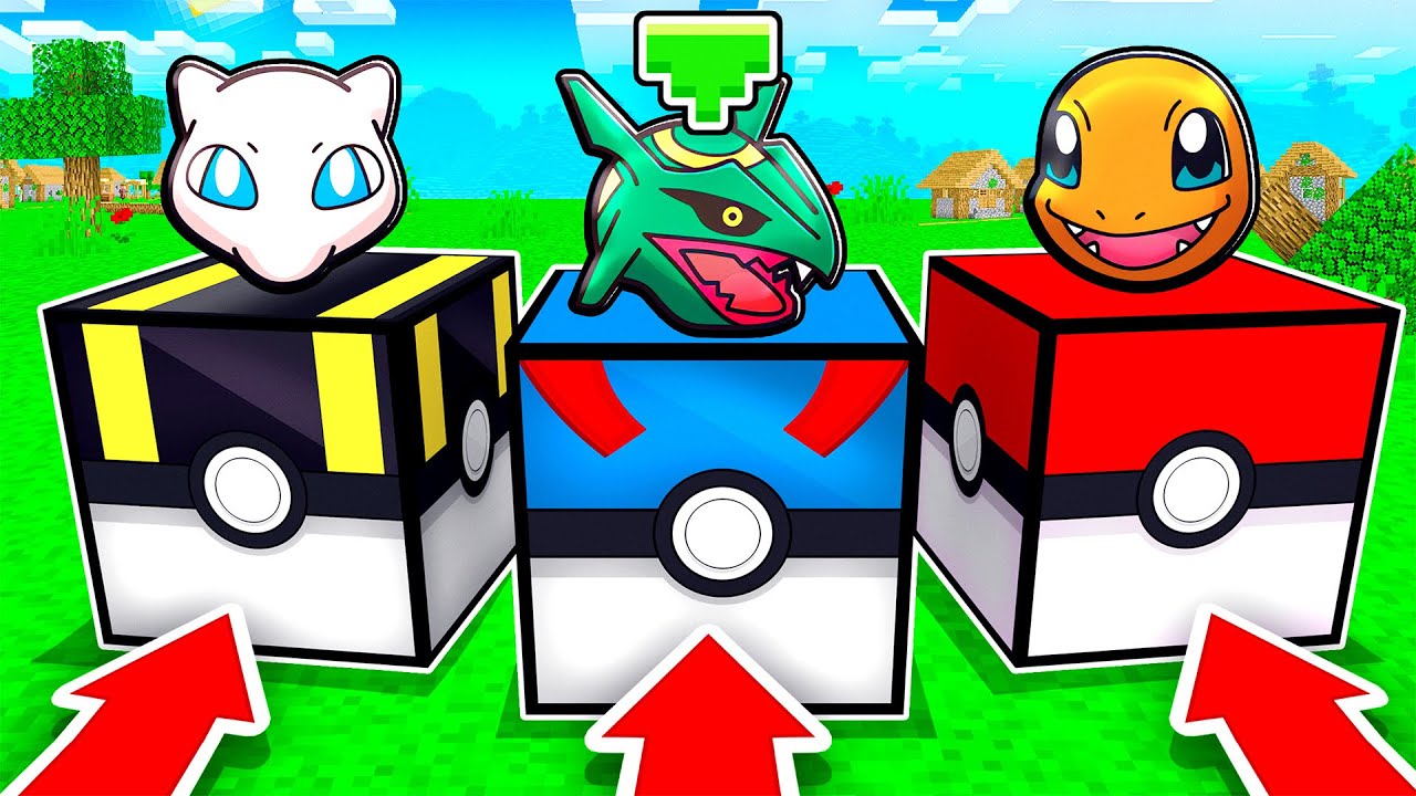 УДАЧНЫЕ БЛОКИ определяют нашего СЛУЧАЙНОГО СТАРТОВОГО ПОКЕМОНА в Minecraft PIXELMON!