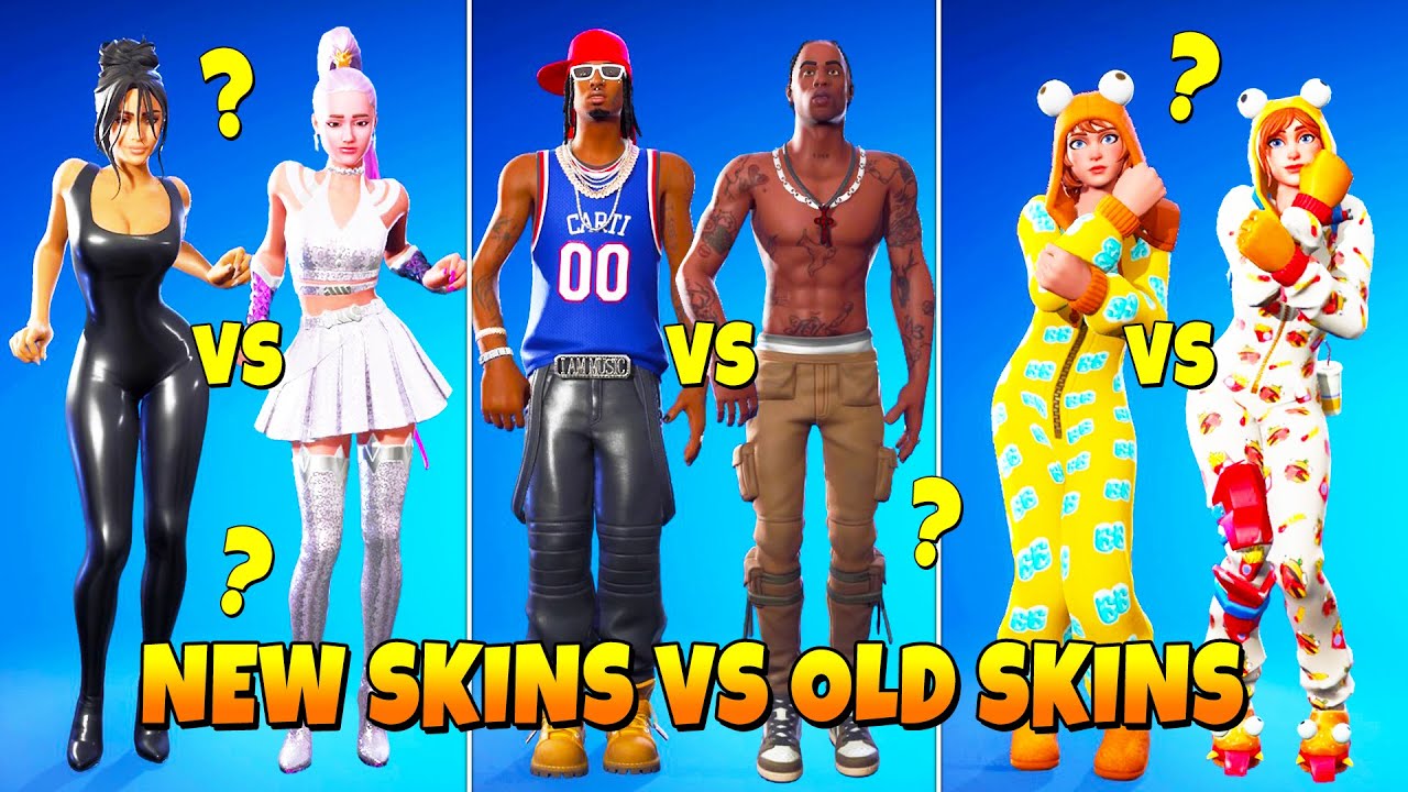😎 Новые скины против старых скинов в Fortnite..!