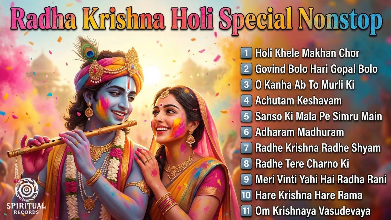 Radha Krishna Holi Special Bhajan 🎨 | Nonstop Devotional Songs | Krishna Holi Bhajan Collection 2026