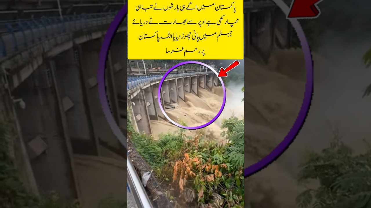 India releases water into Jhelum River#trendingshorts#shortsfeed #youtubeshorts #river #military