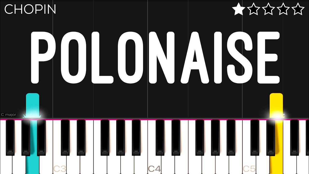 Chopin - Polonaise (Opus 53) | EASY Piano Tutorial