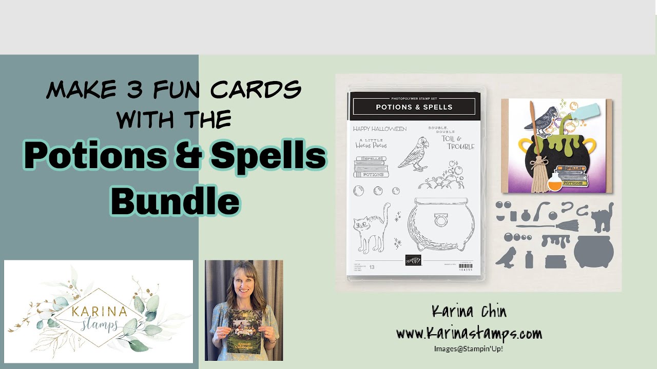 Create 3 Spooky Handmade Cards with the Potions & Spells Stamp Set and Dies | Halloween Craft Ideas