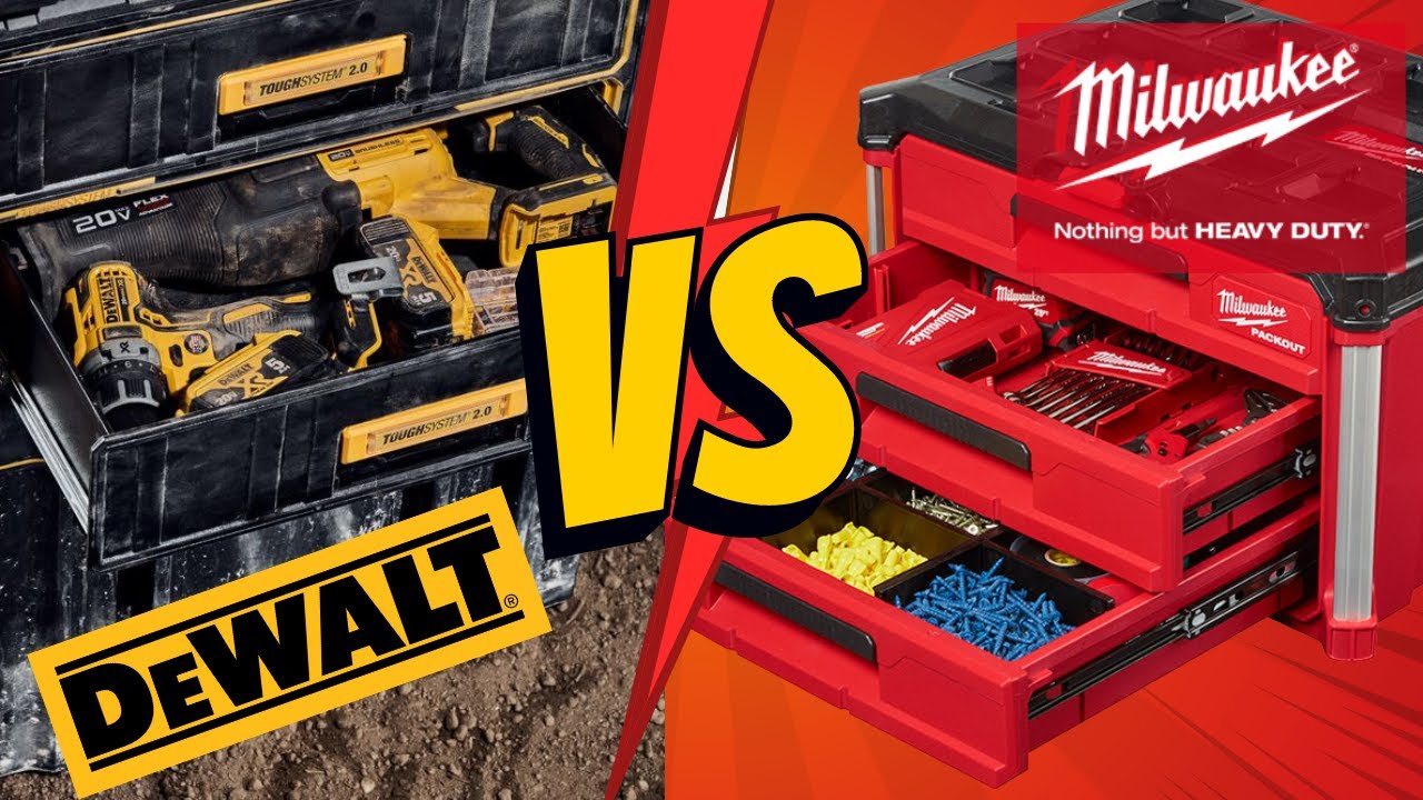Сравнение ящиков Milwaukee Packout Drawers и Dewalt Toughsystem Drawers | Первые впечатления
