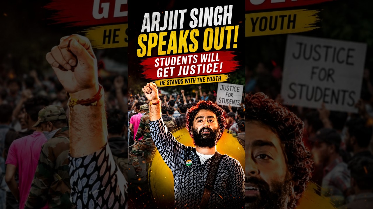 Arijit Singh Reacts to Student Lathi Charge With a Powerful Message#ArijitSingh #jantarmantar