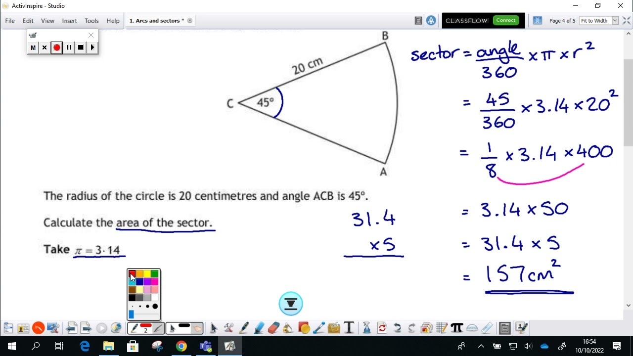 N5 - Arcs and Sectors - Past Paper Questions