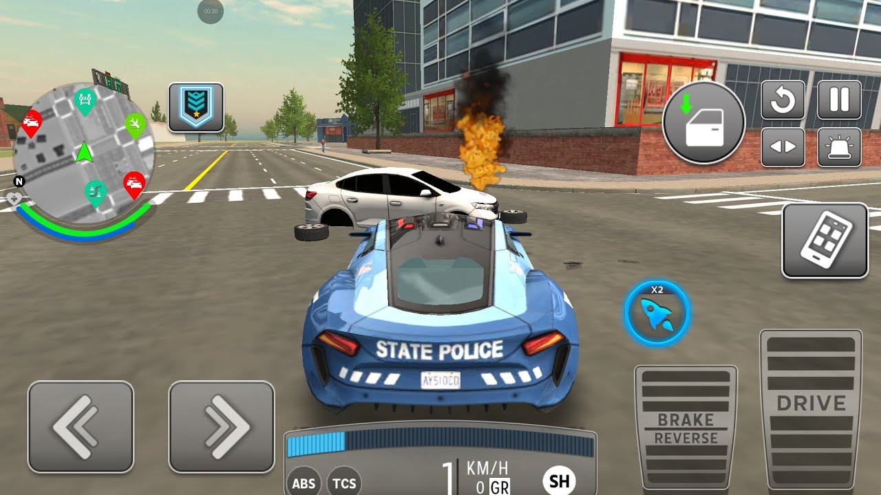 Police Chase in City | 3D Cop Car DrivingRealistic Police Car Simulator | Gameplay Android