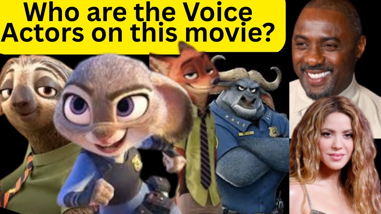 Who are the voice actors on Zootopia animation movie
