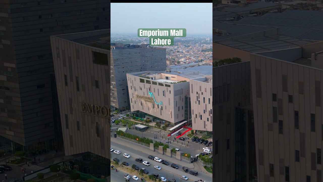 Stunning Drone View of Emporium Mall Lahore ✨ #short