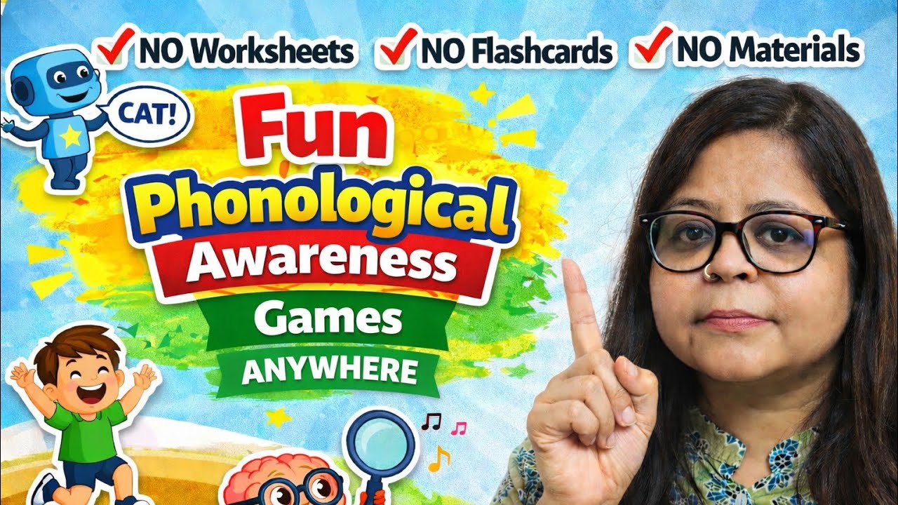 5 Fun Phonological Awareness Games Anywhere | No Worksheets, No Flashcards, No Materials 