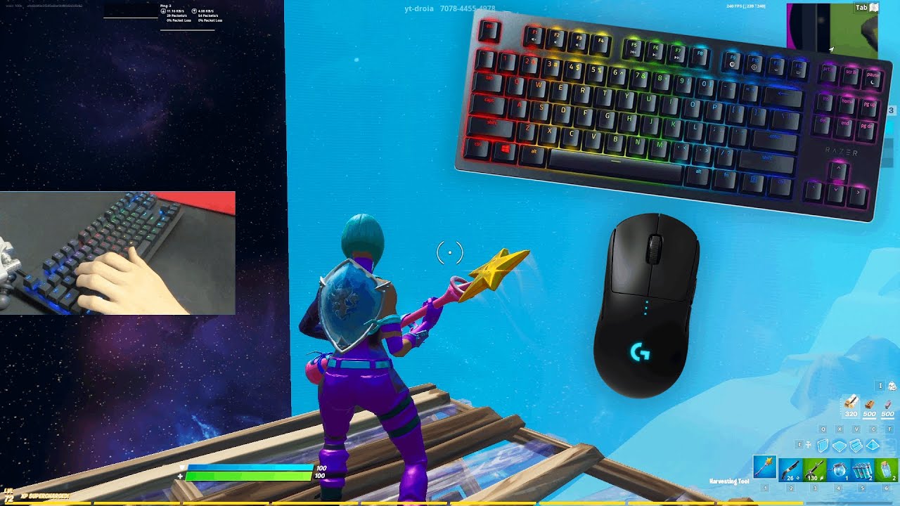 Razer Huntsman TE (Linear Optical Switch) ZoneWars Gameplay + Keyboard & Mouse Sounds ASMR 😍
