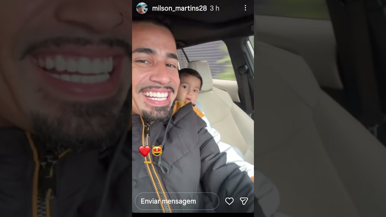 MILSON MARTINS pai de 3 levou os filhos pra passear 
