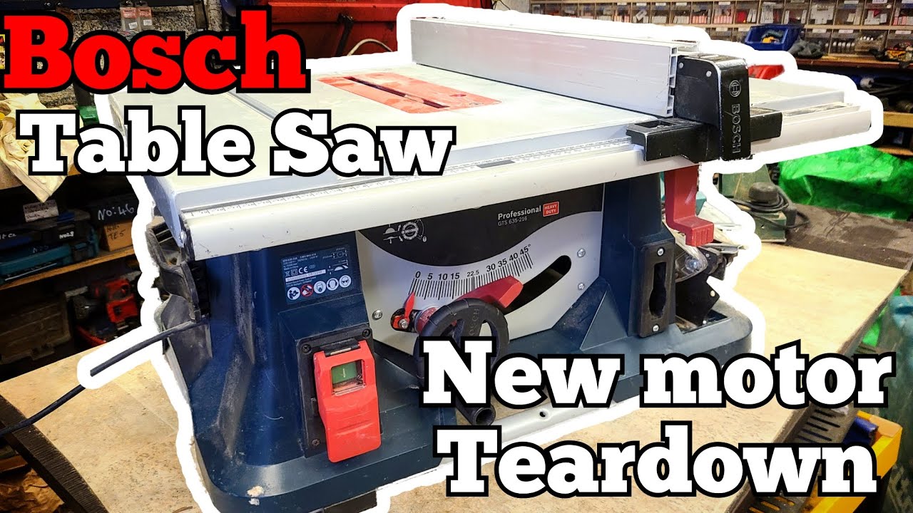 How to Repair a faulty motor on a Bosch GTS 635-216 Table Saw.