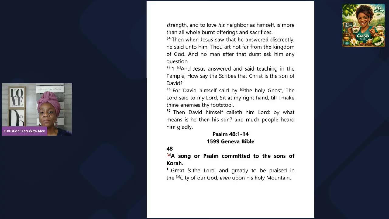 Daily Devotion Mar 5 ~ Exhortation (The Promise) & Bible Reading (1599 Geneva Bible)