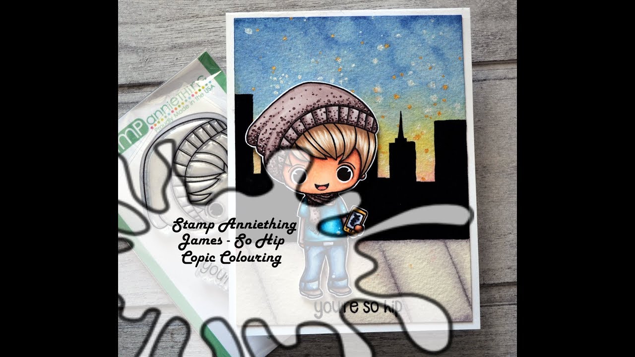 Copic Colouring - Stamp Anniething - James So Hip
