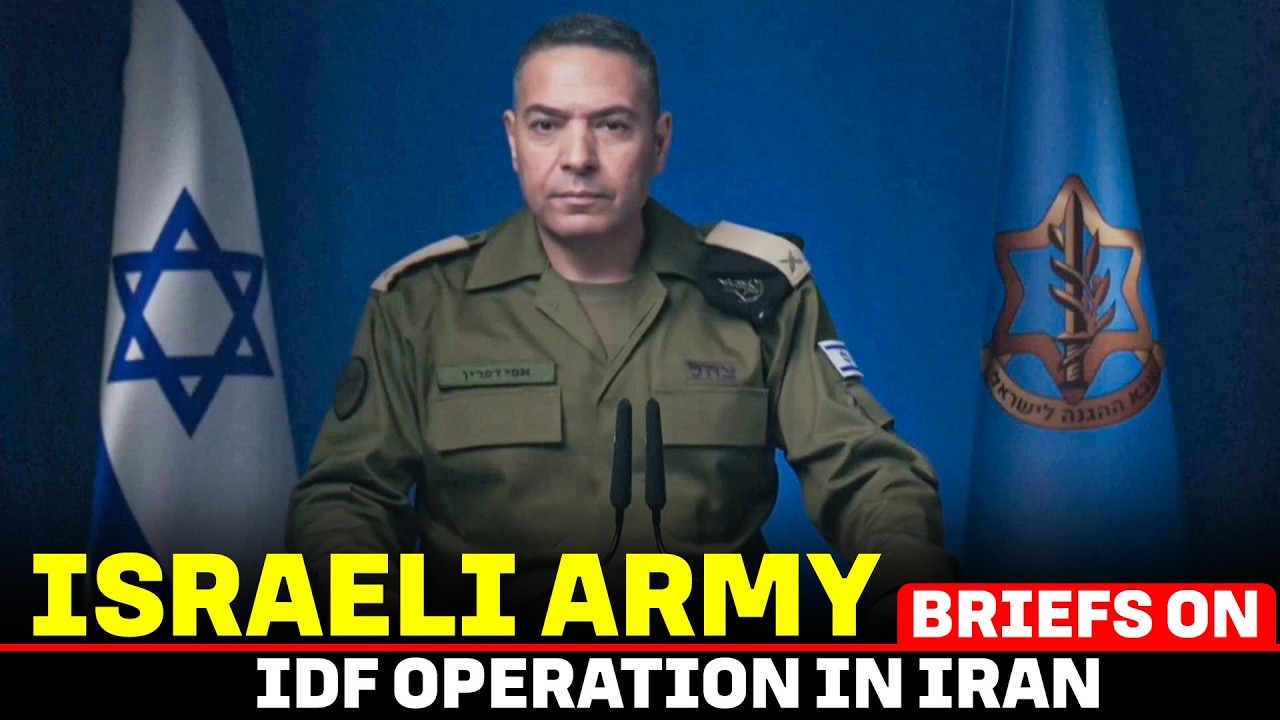 Israeli army spokesperson Brigadier General Effie Defrin briefs on IDF Operation in Iran