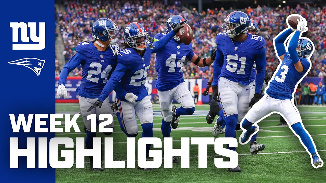 New York Giants Top Highlights vs. New England Patriots | 2023 Regular Season Week 12
