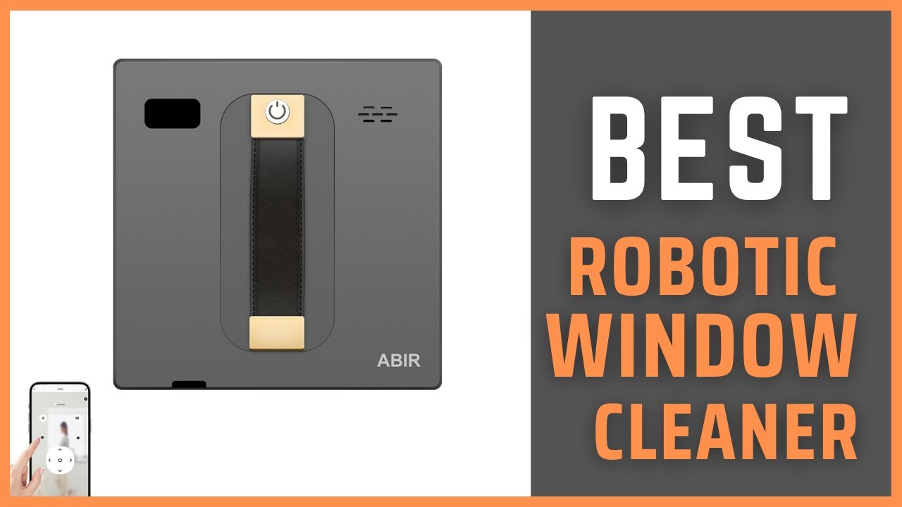 Robot Window Vacuum Cleaner ABIR WD8,Dual Ultrasonic Spray, APP&Remote Control Review