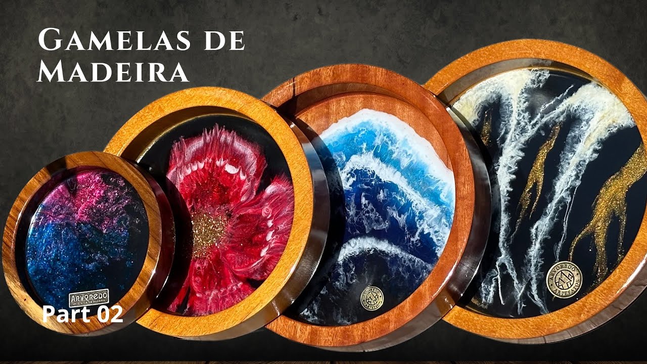 Transformando Bandejas em Obras de Arte: Efeitos Oceano, Mármore, Galáxia e Flor! (Parte 02)