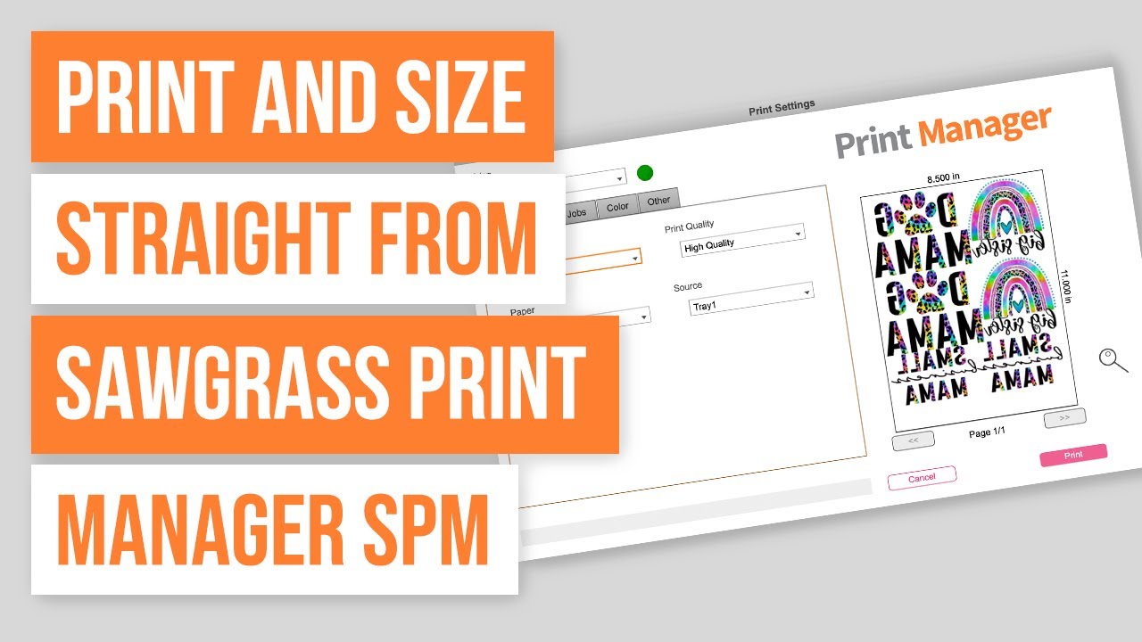 🖨 How To Print And Size Straight From Sawgrass Print Manager SPM