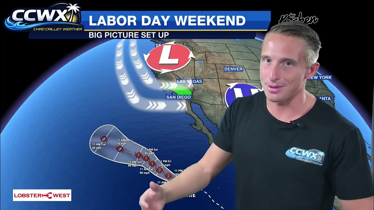 (9/3/26) Thursday Full Weather - HUGE Surf and Some Rain for the Holiday Weekend