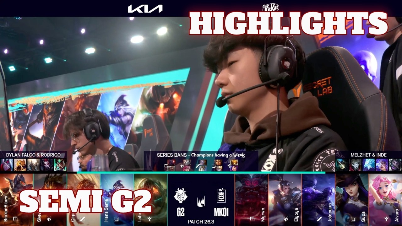 G2 vs MKOI - Game 2 Highlights | Semi Final LEC Versus 2026 Playoffs | G2 Esports vs Movistar KOI