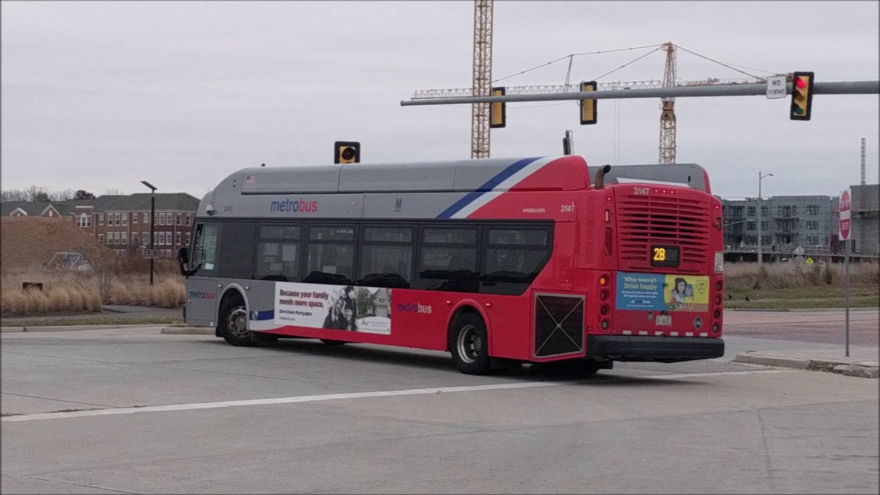 WMATA New Flyer Xcelsior XN40 3147 on Route 2B