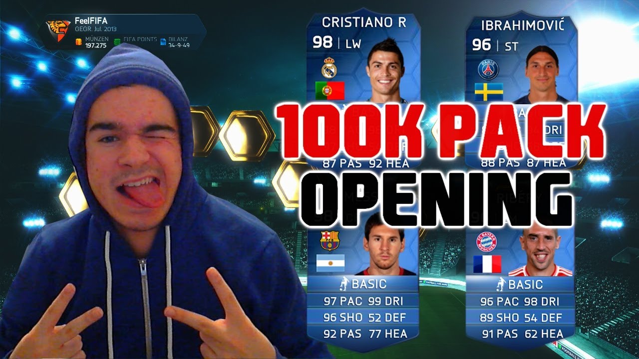 FIFA 14 Ultimate Team - 100K PACK : TOTY PACK OPENING #6 [FACECAM] HD