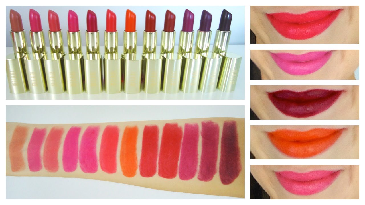 Milani Color Statement Lipstick + Lip Swatches - Beautywithemilyfox