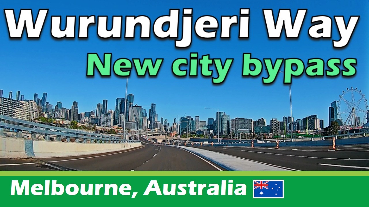 Driving on Wurundjeri Way, Melbourne | Victoria, Australia