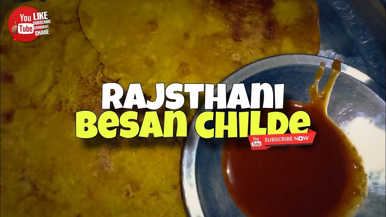 राजस्थानी बेसन चिलड़ा | How To Make Besan Childe | Kelashben Kalal