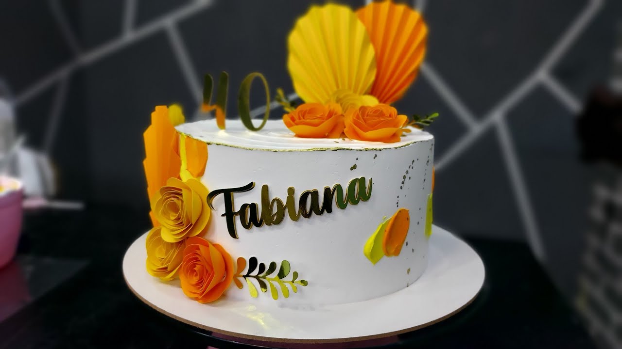 Um bolo simples e lindo 