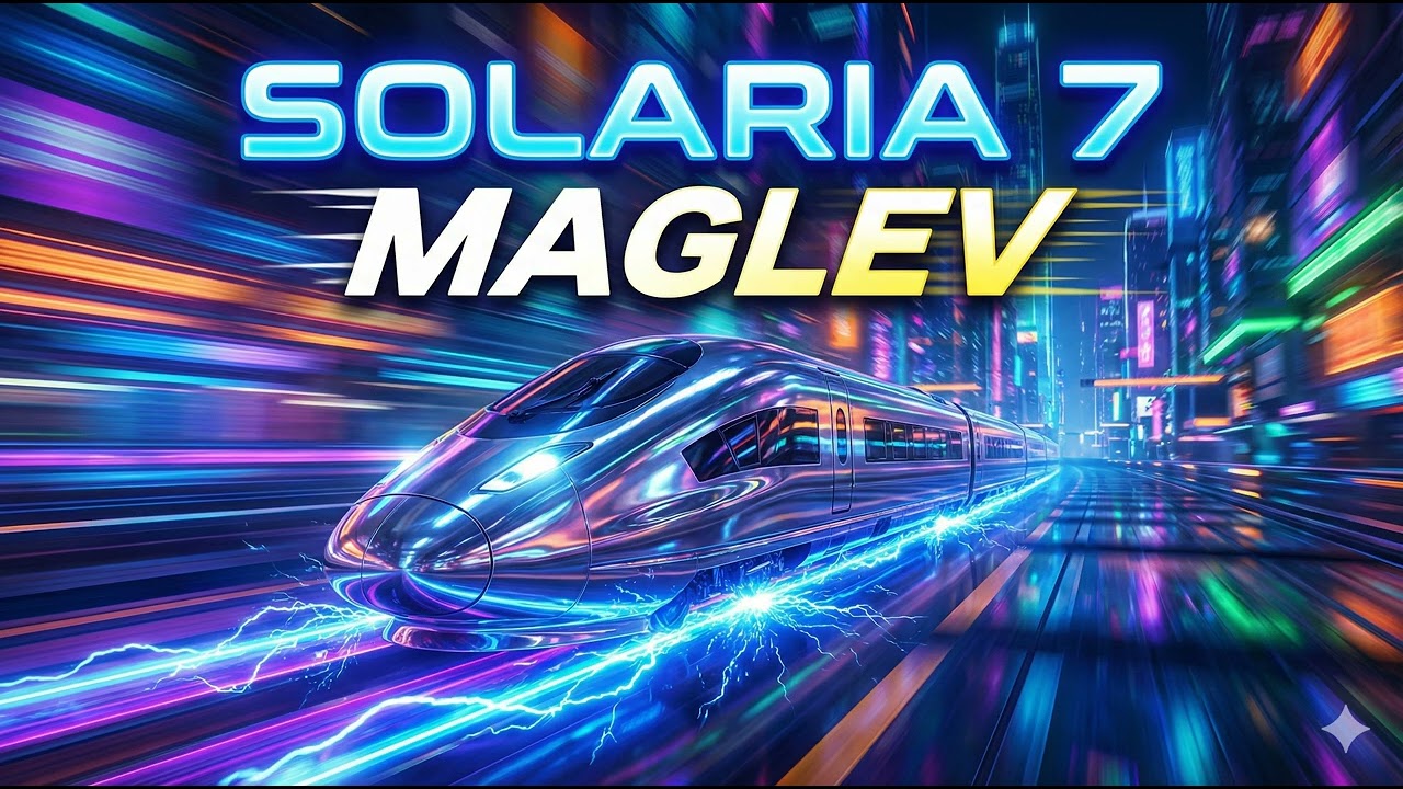 SOLARIA 7 - Maglev | Bala de Luz no Trilho Invisível (High-Speed Cyberpunk Techno)