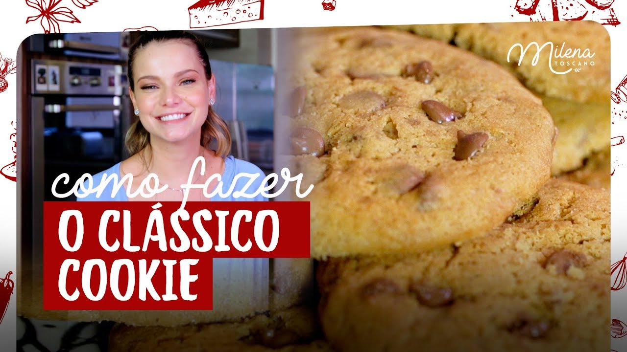 COOKIE COM GOTAS DE CHOCOLATE by Milena Toscano