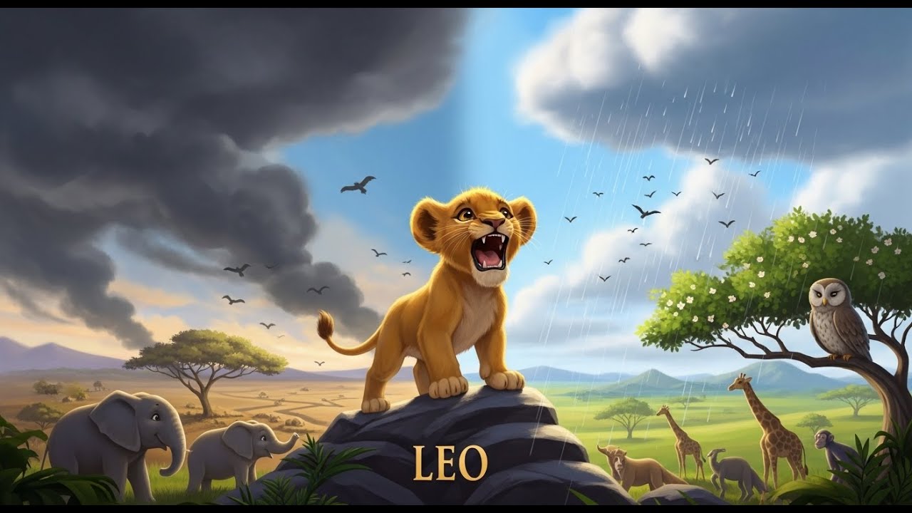 The Scared Lion Cub Who Found His Roar | Inspiring Kids Story 🦁✨