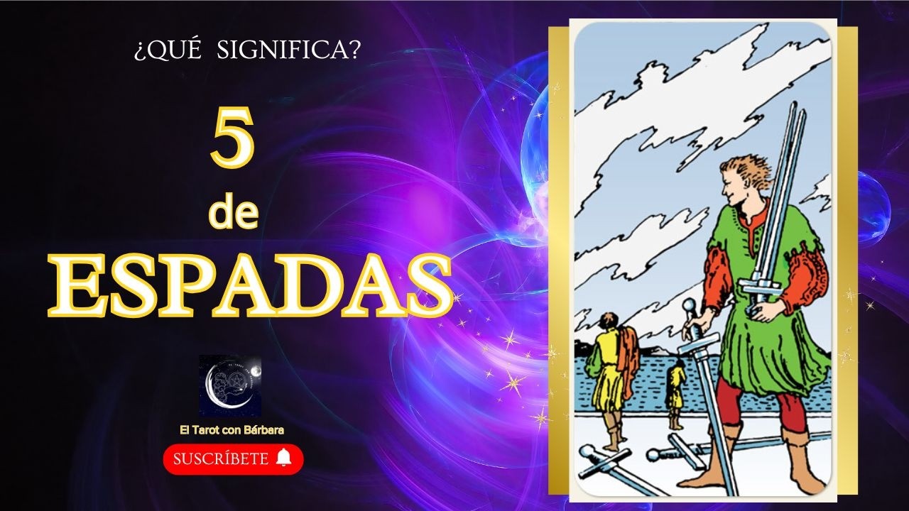 ⚔️¿Qué SIGNIFICA el 5 de ESPADAS en el TAROT? #tarot #significado #5deespadas #aprendertarot #rider