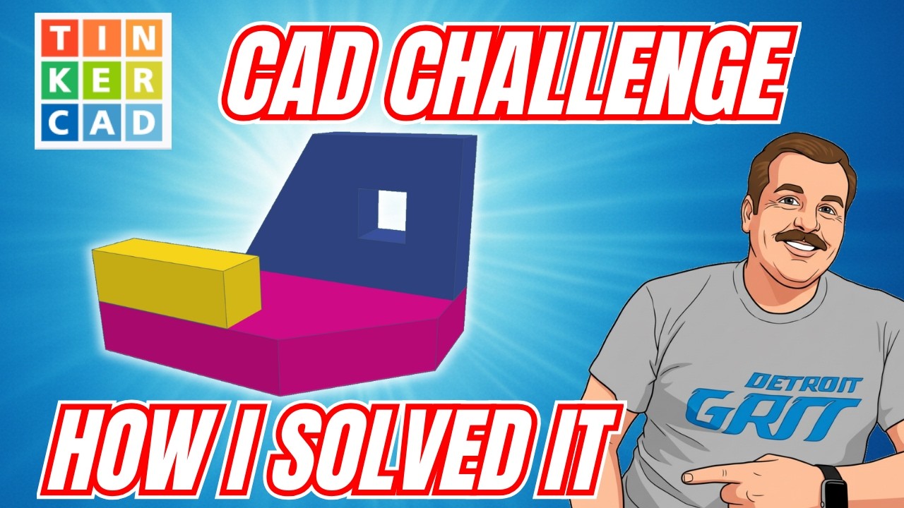 Решение задачи Tinkercad Shape Challenge: Создайте эскиз БЕЗ отверстий! 💯🤯