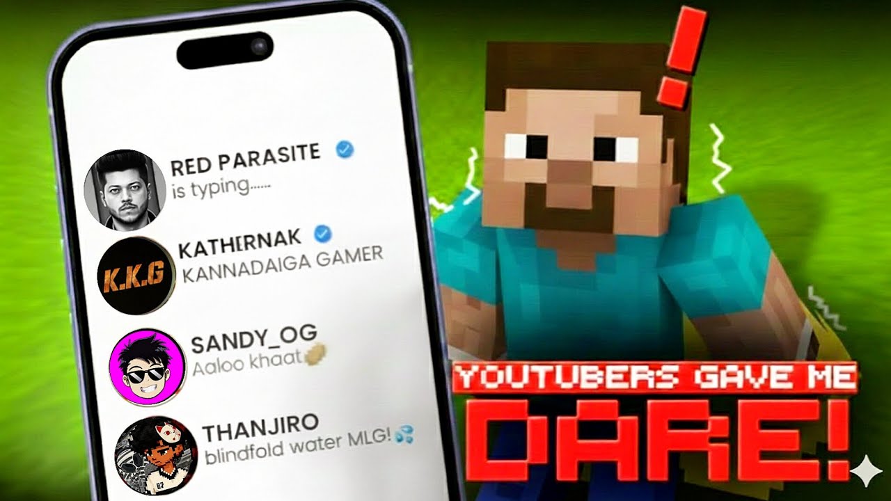 YouTubers Gave Me Impossible Minecraft Challenges!🤔 | ಕನ್ನಡದಲ್ಲಿ 