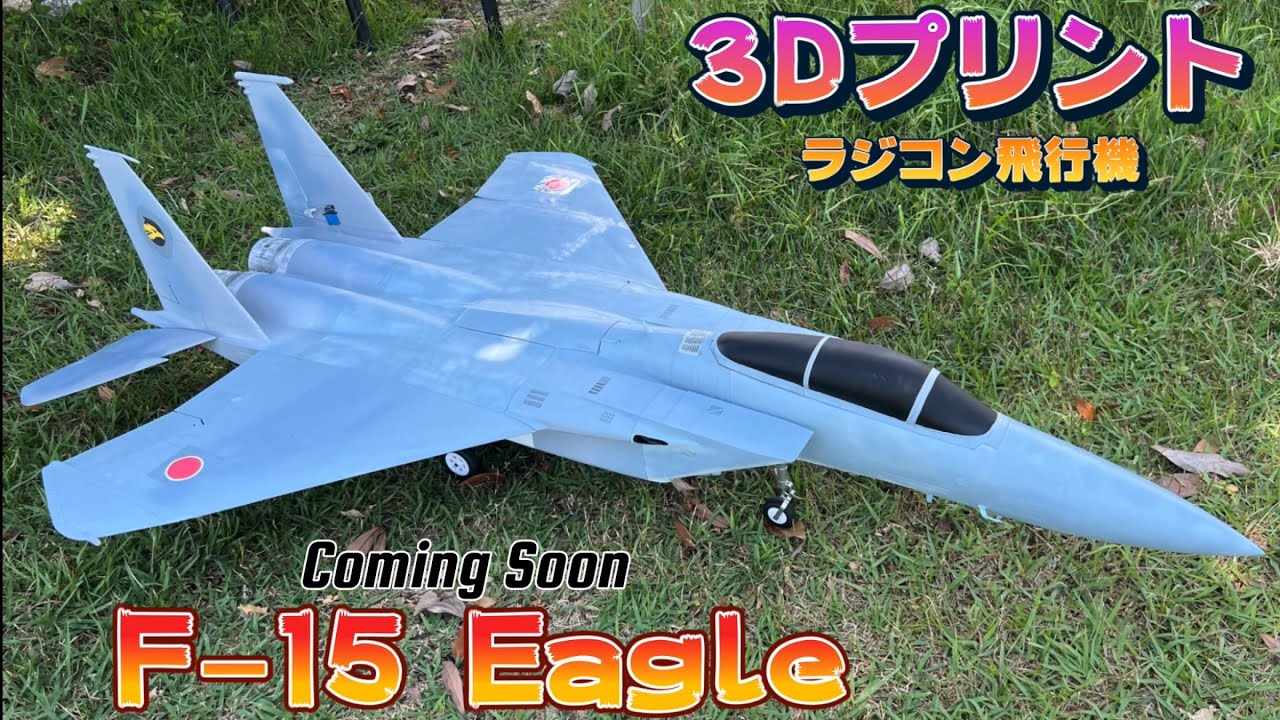 ラジコン飛行機は印刷する時代⁉︎ 3Dプリンターで印刷したF-15戦闘機を飛ばしてみた / F-15C,D,E 70mm/80mm Twin EDF - Coming Soon