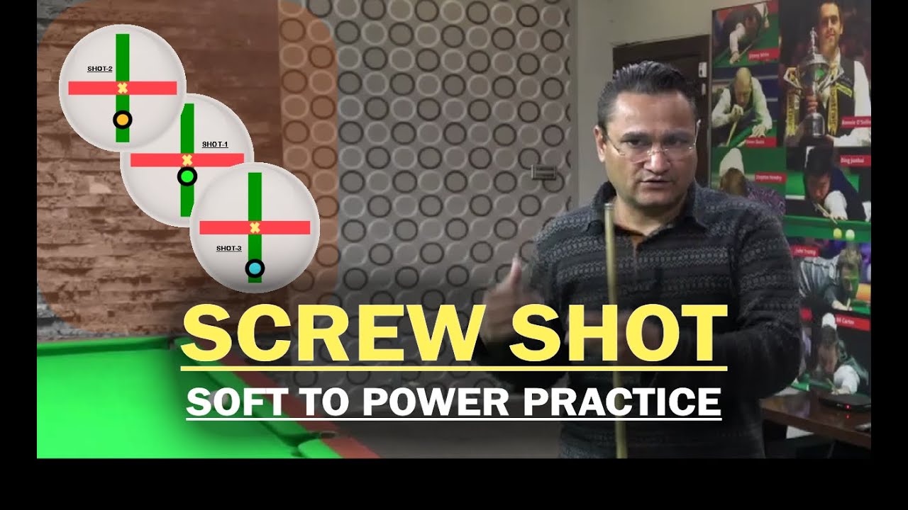 265. LEARN Screw Shot Practice Soft, Medium & Power, AQ Snooker Coaching Academy