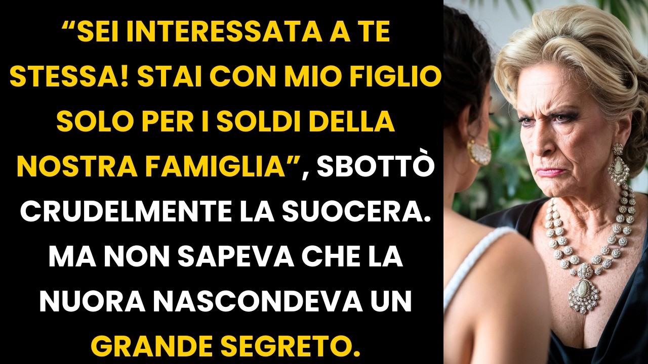 LA RICCA SUOCERA CERCA DI UMILIARE L'UMILE NUORA, MA FINISCE PER METTERE IN IMBARAZZO SE STESSA