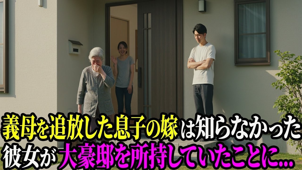 「母さんの部屋なんてもうないよ！」入院中に私を追い出し義両親を住まわせた息子夫婦…退院後、私が大豪邸に引っ越すと息子夫婦は言葉を失った