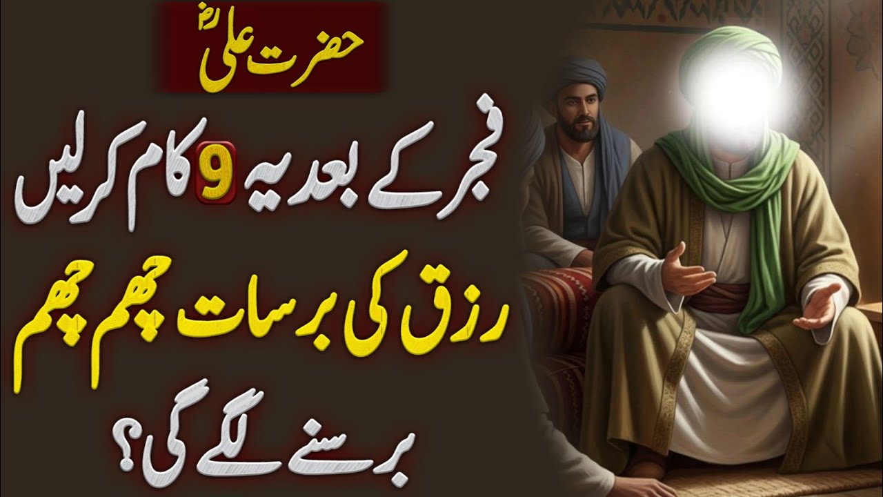 Do these 9 things after Fajr | Hazrat Ali (R.A.) Ka Farman by Sufi Tips 