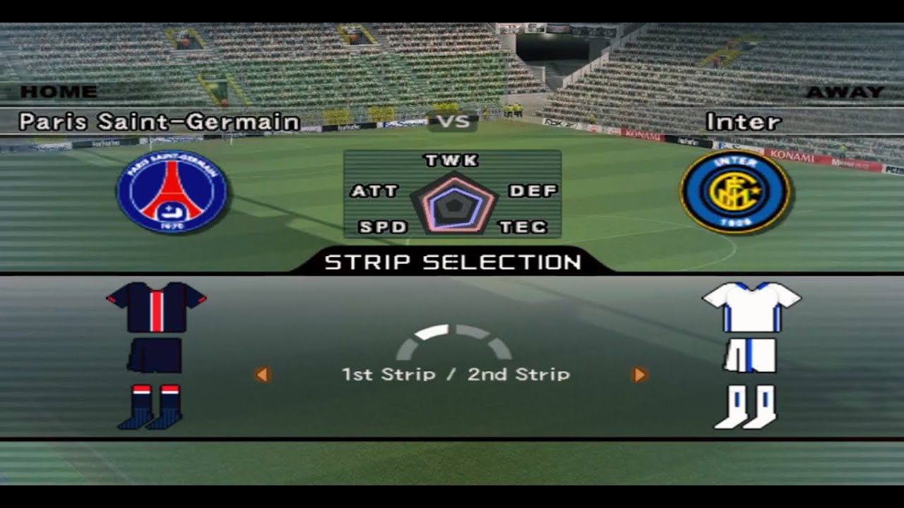 PES 6 - Paris Saint Germain (PSG) vs Inter de Milão (Melhores Momentos) / PS2