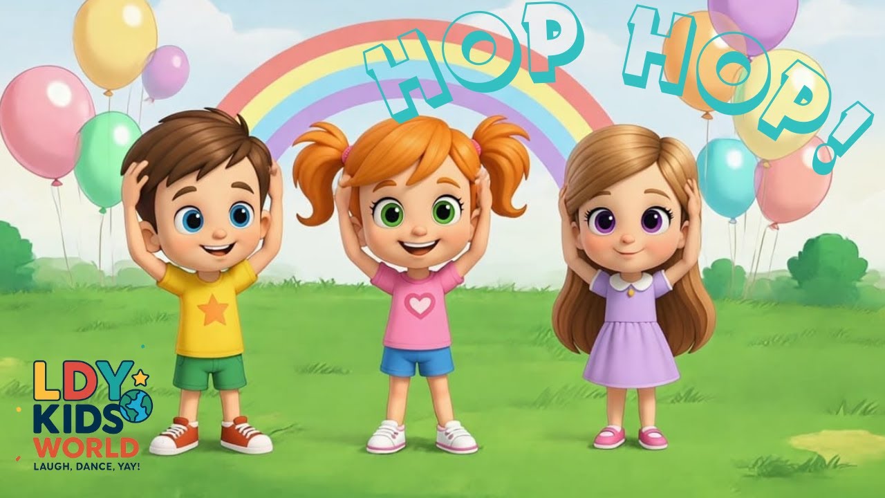 HOP HOP HEY! I EĞLENCELİ ÇOCUK ŞARKILARI I LDY KIDS WORLD