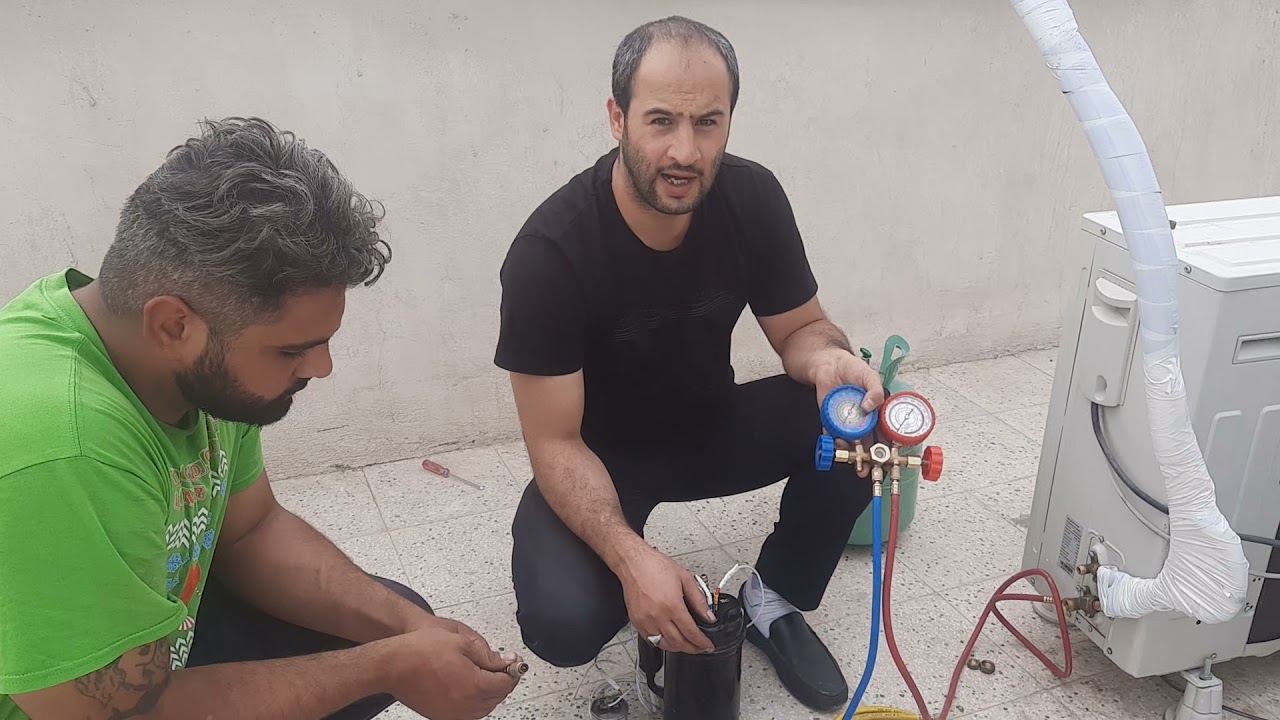 آموزش فارسی نصب کولر گازی